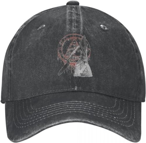 TeysHa Baseballkappe Snapback Sonnenhut Silent Hill Videospiel Baseballkappe Vintage Distressed Washed Pyramid Head Horror Snapback Cap für Männer Outdoor Workouts Caps Hut Geschenk