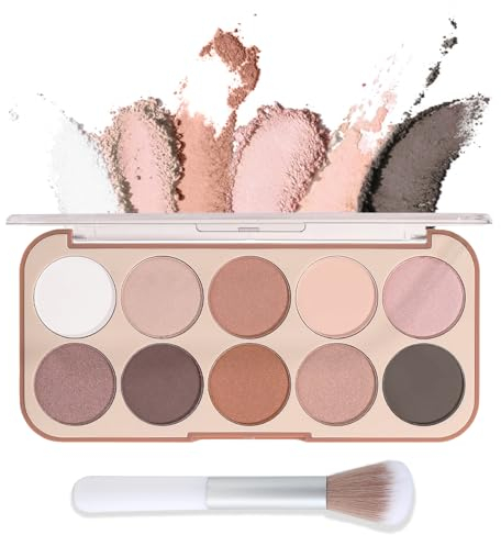Erinde Contour & Highlighter Makeup Palette, Professional Contouring Puder Kit, Matte Kontur & Shimmer Highlight Set, Face Powder Bronzer mit 1 Pinsel