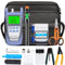 FTTH Kit de herramientas de fibra óptica con Cortadora de Fibra Óptica FC-6S, Localizador visual de defectos 30mW 30KM, CFS-3 Pelacables y tijeras Kevlar, Potómetro de fibra óptica