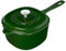 Flavehc 2 Quart Green Enameled Cast Iron Saucepan With Lid, 3.5kg Max Weight, Perfect for Sauces, Side Dishes & Small Batches of Soups, Oven Safe Up to 500°F