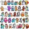 Charmes de Chaussure, Crocs Charms Crocs Accessoires pour Filles Garçons, Dog Animé en PVC de Shoe Charm, Accessoires Crocs Decoration Bracelet Décorations, Cadeau de Fête d'anniversaire