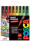 Posca PC-3M Paint Marker Art Pens - 0.9-1.3mm - Spectrum A - Set of 8 Pens in Plastic Wallet