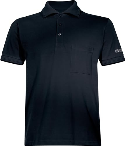 Uvex Basic 88171 Herren-Arbeitsshirt - Schwarze Männer-Poloshirt