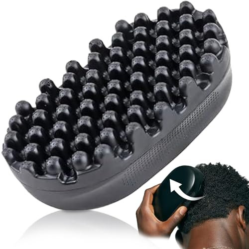 Haarbürste, lockiges Haarbürste, Gummi Haarbürste, Dreadlock -Twist -Styler -Pinsel Waschbares Afro Haarschwamm Afro -Schläger für schmutzig geflochtene lockige Haare, Sponge für Haare