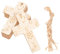 Warmhm 50 Stück Holzkreuz Anhänger Zum Basteln – Unvollendete Kleine Holzscheiben Für DIY-Projekte - Geschenkanhänger Und Kreative Dekorationen Zu Hochzeit Geburtstag Und