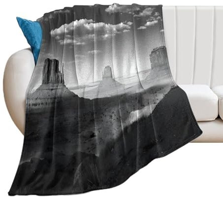 Monument Valley in Schwarz-Weiß-Poster, Gemälde auf Leinwand, Wandkunst, Poster, Rollbild, Wanddekoration, Heimposter, 178 x 203,2 cm