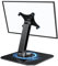 Golday 75x75mm VESA Monitor Mount Stand, M4 Anti-Loss Screws, Aluminum Alloy Base, Fits 7-17.3 Monitors, Silver Foldable Portable Lay Flat Monitor Stand
