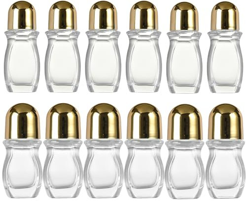 SXRQ Botellas de aceite organizadas vacías del tanque para las botellas de vidrio transparentes del rollo para el líquido y