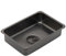 Petit évier de cuisine portable en acier inoxydable, bol à vaisselle multifonction avec bouchon de vidange pour camping, camping-car, barbecue, pêche, voyage, 36 x 24 x 10 cm
