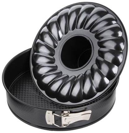 Zenker Springform mit Flach- und Rohrboden Perfect Black Ø 28 cm – Hochwertige Backform mit Antihaftbeschichtung, Hitzebeständigkeit +230 °C Made in Germany