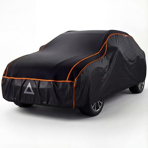 Upgrade4cars Auto Hagelschutzplane Version 2026 SUV M 455x190x150 cm | Abdeckplane Komplett | Schutz vor Hagel & Sturm | Autoplane Universal | Unkomplizierte & Schnelle Montage