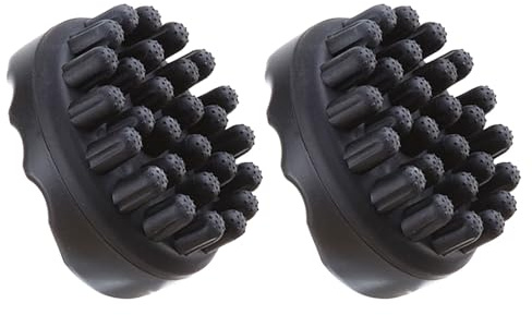 Baluue 2 Stück Pack Dreadlock Kamm und Loc Bürste Kopfhautmassagebürste mit Breiten Zinken aus Kunststoff für Dreadlocks Afro Locken und Microlocs Pflegende Shampoobürste für Lockiges