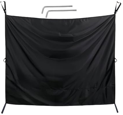 Rideau de douche pour camping-car avec entrée arrière – Feuille hydrofuge, barrière pour la salle de bain, écran de confidentialité de voyage, revêtement de bain, protection íl b́agno | Rideau c