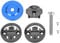 VGEBY1 Bike Computer Holder, Aluminum Alloy Bike Stem Top Cap Mount GPS Speedometer Odometer Bracket Compatible with Cat Eye, Bryton (Blue)