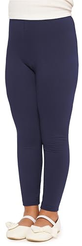 Merry Style Mädchen Lange Leggings aus Baumwolle MS10-225 (Marineblau, 158 cm)