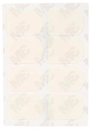 Bnineteenteam Sax-Mundstück-Patch, 0,3mm Small Oval Mundstück Patch Pad Kissen Weiß für Sopran-Alt-Tenor-Saxophon Klarinette