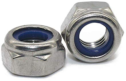 Sicherungsmuttern M2.5 DIN 985 (100 Stück) Edelstahl V2A Klemmmuttern Stopmuttern