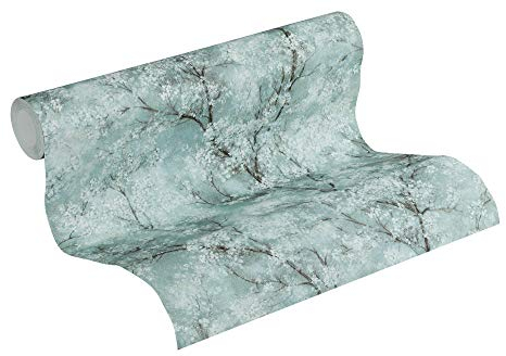 Livingwalls papier peint intissé New Walls Cosy & Relax 10,05 m x 0,53 m bleu vert blanc 374203 37420-3
