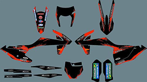 MXP DST0961 Motorrad-Aufkleber-Set für EXC EXC-F XCW 2017–2019 & SX SXF XC 2016–2018