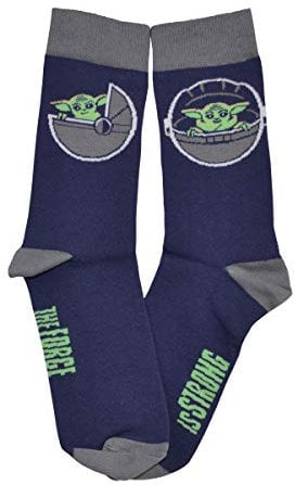 Socken Motiv Mandalorian-Baby Yoda blau Gr. 43-46 Disney