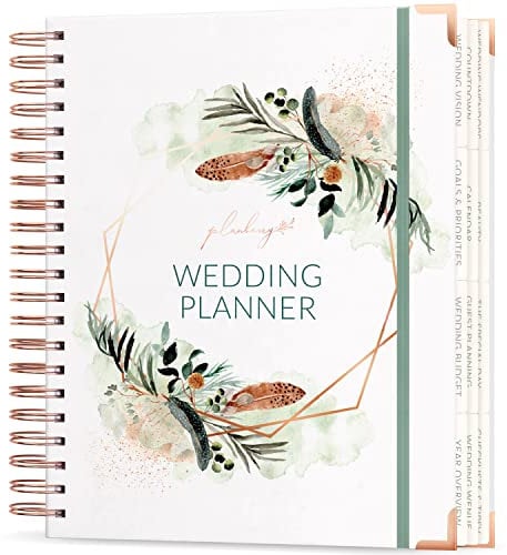 Planberry Wedding Planner – Wedding Planning Binder with Checklists, Pockets & Calendars – Wedding Organizer Notebook for the Bride – Wedding Planning Book with Hardcover - Engagement Gifts