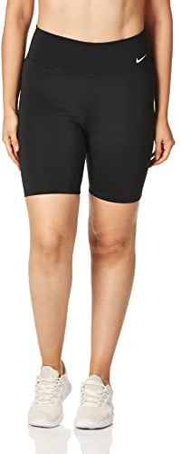 Nike Damen One Mid-rise 7 Shorts, Black/White, XS EU