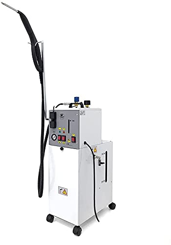 EOLO Generatore di Vapore AV05 B CLEAN INOX Professionale Lavasuperfici Disinfesta Lavavetri Tessuti Pulitore con Accessori Pulizia Igienizzazione Tessuti Made in Italy Garanzia 5 Anni Efficienza A++