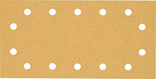 Bosch 10x EXPERT C470 Sandpaper (for Paint on wood, Hardwood, Ø 115x230 mm, Grit 60, Professional Accessory Orbital Sander)