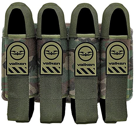 Valken Alpha 4 Pod Paintball Geschirr (Green Camo)