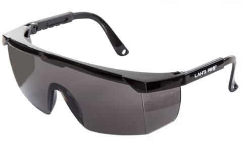 Lahti Schutzbrille Schutzklasse F, Brillengläser aus Polycarbonat, flexible Bügel, sehr leicht, Unisex-Design