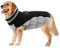 Lelepet Wasserdicht Hundemantel, Winter Winddicht Hundejacke mit Geschirr, Warme Reflektierend Schneeanzug Winterweste, Kaltes Wetter Hundepullover für Kleine Mittlere Große Hunde (Schwarz, 3XL)