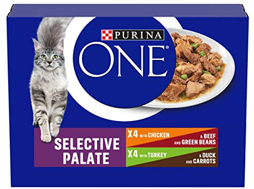 PURINA ONE Mini Fillets Selective Palate Wet Cat Food 8x85g (Pack of 5)