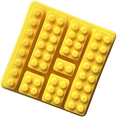 CMJ™ Yellow Building Bricks Silicone Mould 3D Sugarcraft Cake Icing Chocolate Ice Cubes UK Seller