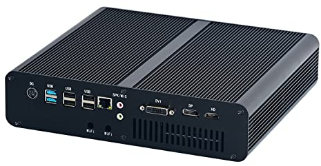HUNSN 8K Mini PC, Gaming Computer, HTPC, Intel 8 Cores I9 10980HK, Windows 11 Pro or Linux Ubuntu, Support Proxmox, Esxi, BM23g, 4G Graphic, DVI, DP, HDMI, TypeC, 64G RAM, 1TB NVME M.2 SSD, 2TB HDD