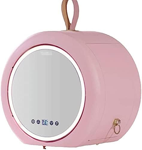 CHONGHAN Mini Fridge 6 Liter AC/DC Portable Beauty Fridge Thermoelectric Cooler and Warmer for Skincare Bedroom and Travel Mini Fridge for Room with Glass Door mss-10-11