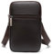 Leder Handy Umhängetaschen Herren, Schultertasche Handy Leder, Camping Wandern Männer Reißverschluss Ledertaschen Messenge Holster Handytasche zum Umhängen Herren Handtasche Geldbörse Brusttasche