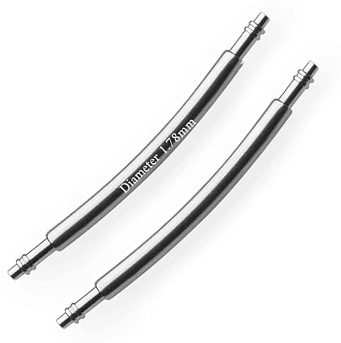 masar 22mm Premium Curved SLX Ø 1,78 mm Federstege für uhrenarmband Curve, gebogen, Uhren stifte federstifte Watch pin Spring bar uhrenstifte uhrenstege stege Edelstahl 316L – 0,8 mm 2 Pcs 22 mm