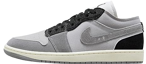 Nike Air Jordan 1 Low Herren Schuhe, Tech Grey/Black-Zement Grey, 40 EU