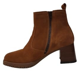 Valleverde Stivaletti Donna V46105 in Camoscio Nocciola modello casual. Una calzatura comoda adatta per tutte le Occasioni. Autunno Inverno. EU 37