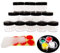 Wopanxye 12pcs 20ml Travel Jars with BLACK Lids for Beauty Cosmetics, 20g Plastic Small Pots for Toiletries Container, Makeup Sample Eyeshadow, Nails, Lip Gloss Balm, Powder, Bath Lotion, Toner, Scrub