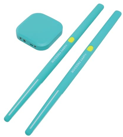Tragbares Elektronisches Schlagzeug-Set, Air Drum Sticks, Virtual Air Drum Rock Beat Rhythm Stick mit Bunten Lichtern, für Anfänger, Kinder und Erwachsene