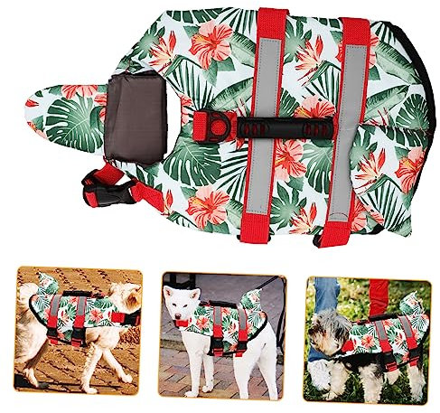 INOOMP Gilet De pour Chien Ajustable Et Portable avec Poignée pour Natation Activités Aquatiques Modèle Requin s