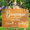 Autocollant Personnalisé Panneau Mariage, Stickers Mariage Panneau Bienvenue, Stickers Personnalisés Mariage， Stickers Personnalisés For Panneau De Bienvenue Mariage Décoration Artisanale(STYLE N,50cm