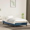 ULUYYUC Bettgestell, Palettenbett Bodenbett Familienbett Gästebett Geeignet für Arbeitszimmer Schlafzimmer Zimmer Mieten Wohnzimmer Dunkelblau 80x200 cm Samt
