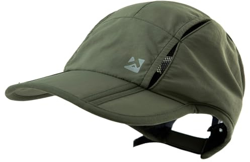 TOP-EX XL/XXL Baseball Cap Herren Atmungsaktiv Sports Running Kappe UV Schutz Basecap Sommer Golf Cap tx89056_Army Grün M/L
