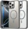 TAURI für iPhone 16 Pro Hülle 6,3 mit Panzer Schutz Glas Folie, Kompatibel mit MagSafe, Schutz nach Militärstandard, [Anti-Vergilbung] Stoßfest Magnetisch Handyhülle - Titan Natur