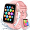 4G Smartwatch Kinder mit GPS und Telefon, IP68 Wasserdicht Kinder Smartwatch mit Videoanruf, SOS, Schulmodus, Voice Chat, WhatsApp, Schrittzähler, Wecker Kinderuhr für Mädchen und Jungen, Rosarot