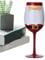 Copas de vino de Navidad - Copas de vino festivas, copas de Navidad | Taza de clásica con tallo de, taza con diseño de agujas de pino de árbol, taza de beber pintada a mano para