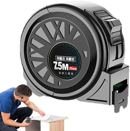 Fluoreszierendes Tape Measure, einziehbares Tape, selbstschließendes Maßband, tragbares Messwerkzeug, einseitiges Messband, Konstruktionsband, Carpenter Measuring Tape,