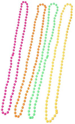 OATIPHO 6stücke Neon Perlenkette Für Party-kleid-accessoires Im Stil Jahre Leichte Und Langlebige Halskette Geeignet Für Karnevalspartys Und Mottopartys